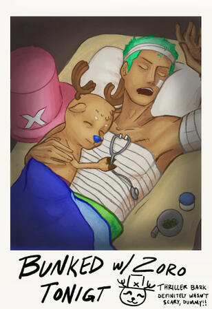 Zoro and Chopper Polaroid